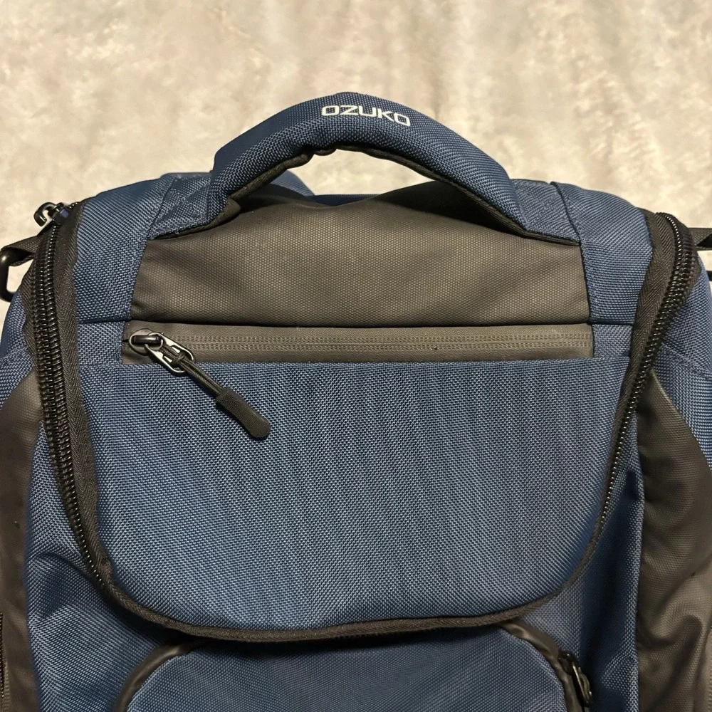 OZUKO Blue Computer Backpack